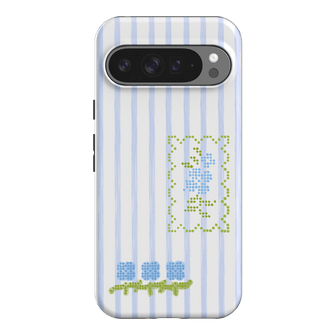 Patchwork Blue Printed Phone Cases Google Pixel 9 Pro XL / Armoured by Kayla Carr - The Dairy