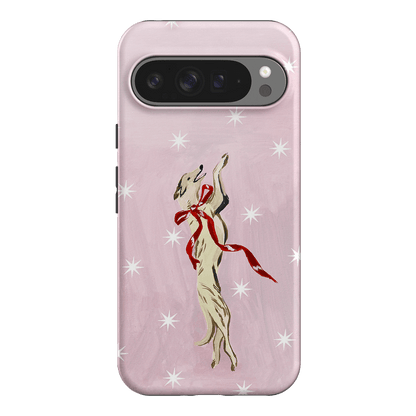 Pink Bow Hound Printed Phone Cases Google Pixel 9 Pro XL / Armoured by Lisa Hu - The Dairy