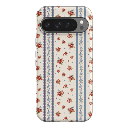 Rose Stripe Printed Phone Cases Google Pixel 9 Pro XL / Armoured by Kasiags Art - The Dairy