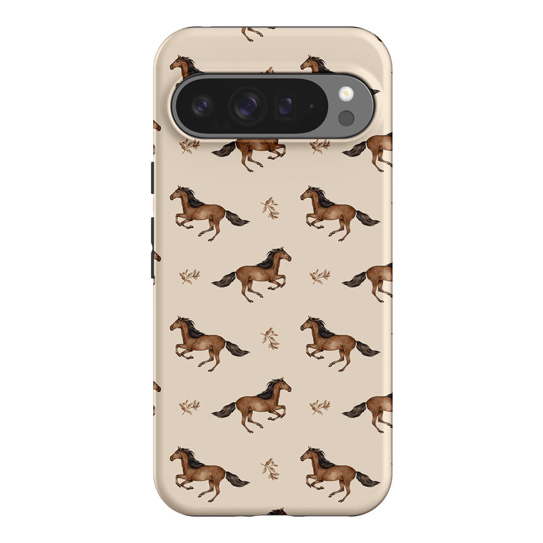 Running Horse Printed Phone Cases Google Pixel 9 Pro XL / Armoured by Kasiags Art - The Dairy