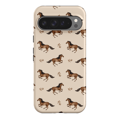 Running Horse Printed Phone Cases Google Pixel 9 Pro XL / Armoured by Kasiags Art - The Dairy
