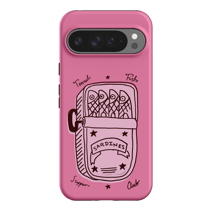 Sardine Social Pink Printed Phone Cases Google Pixel 9 Pro XL / Armoured by The Dairy - The Dairy