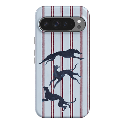 Stripey Hounds Printed Phone Cases Google Pixel 9 Pro XL / Armoured by Lisa Hu - The Dairy