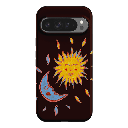 Sun & Moon Plum Printed Phone Cases Google Pixel 9 Pro XL / Armoured by BG. Studio - The Dairy
