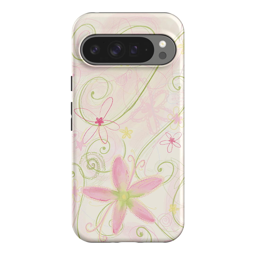 Swirl Pink Printed Phone Cases Google Pixel 9 Pro XL / Armoured by Kayla Carr - The Dairy