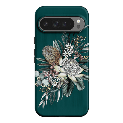 Teal Native Printed Phone Cases Google Pixel 9 Pro XL / Armoured by Typoflora - The Dairy