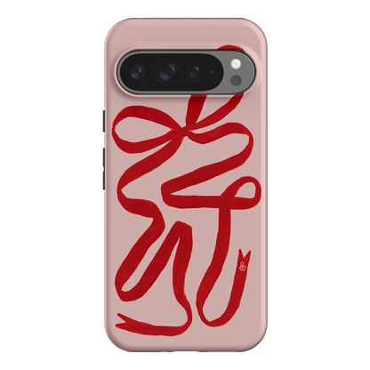 Valentine Ribbon Printed Phone Cases Google Pixel 9 Pro XL / Armoured by Jasmine Dowling - The Dairy
