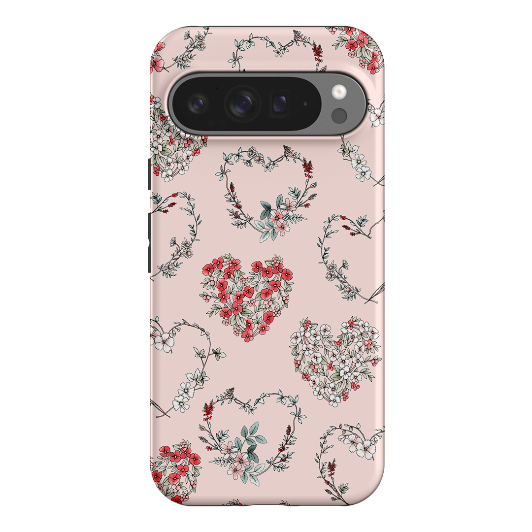 Wild Heart Wreath Printed Phone Cases Google Pixel 9 Pro XL / Armoured by Typoflora - The Dairy