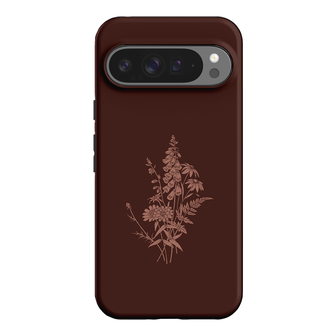 Wildflowers Mocha Printed Phone Cases Google Pixel 9 Pro XL / Armoured by Typoflora - The Dairy
