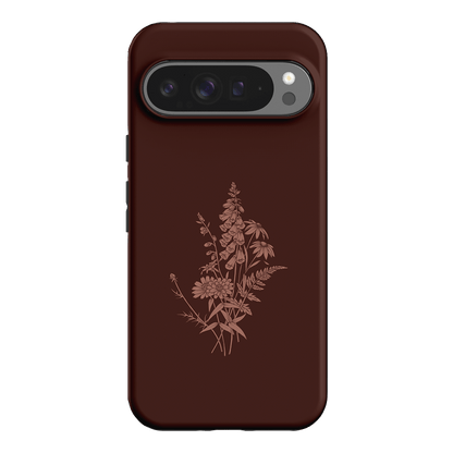 Wildflowers Mocha Printed Phone Cases Google Pixel 9 Pro XL / Armoured by Typoflora - The Dairy