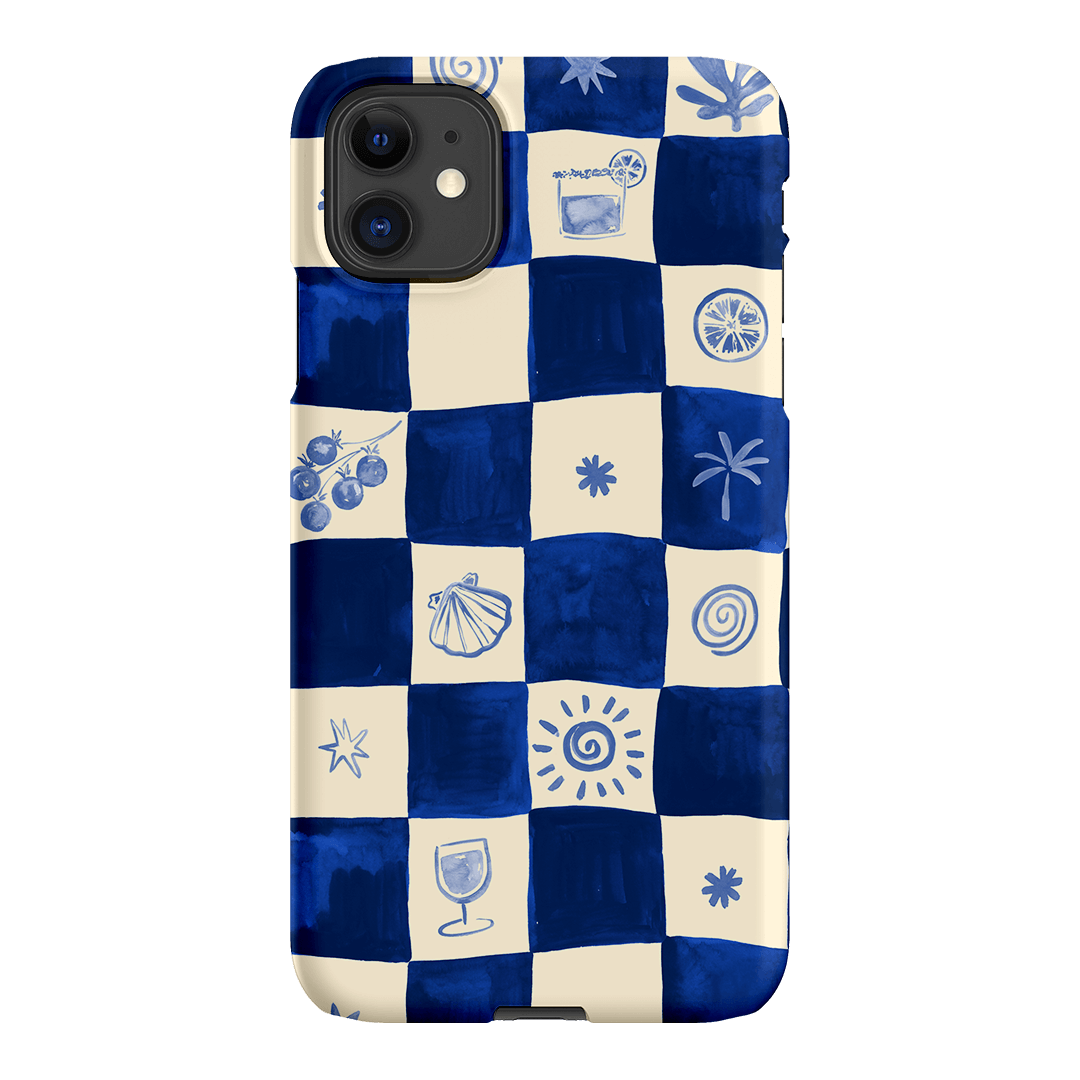 Afternoon Mezze Azure Printed Phone Cases iPhone 11 / Snap by Charlie Taylor - The Dairy