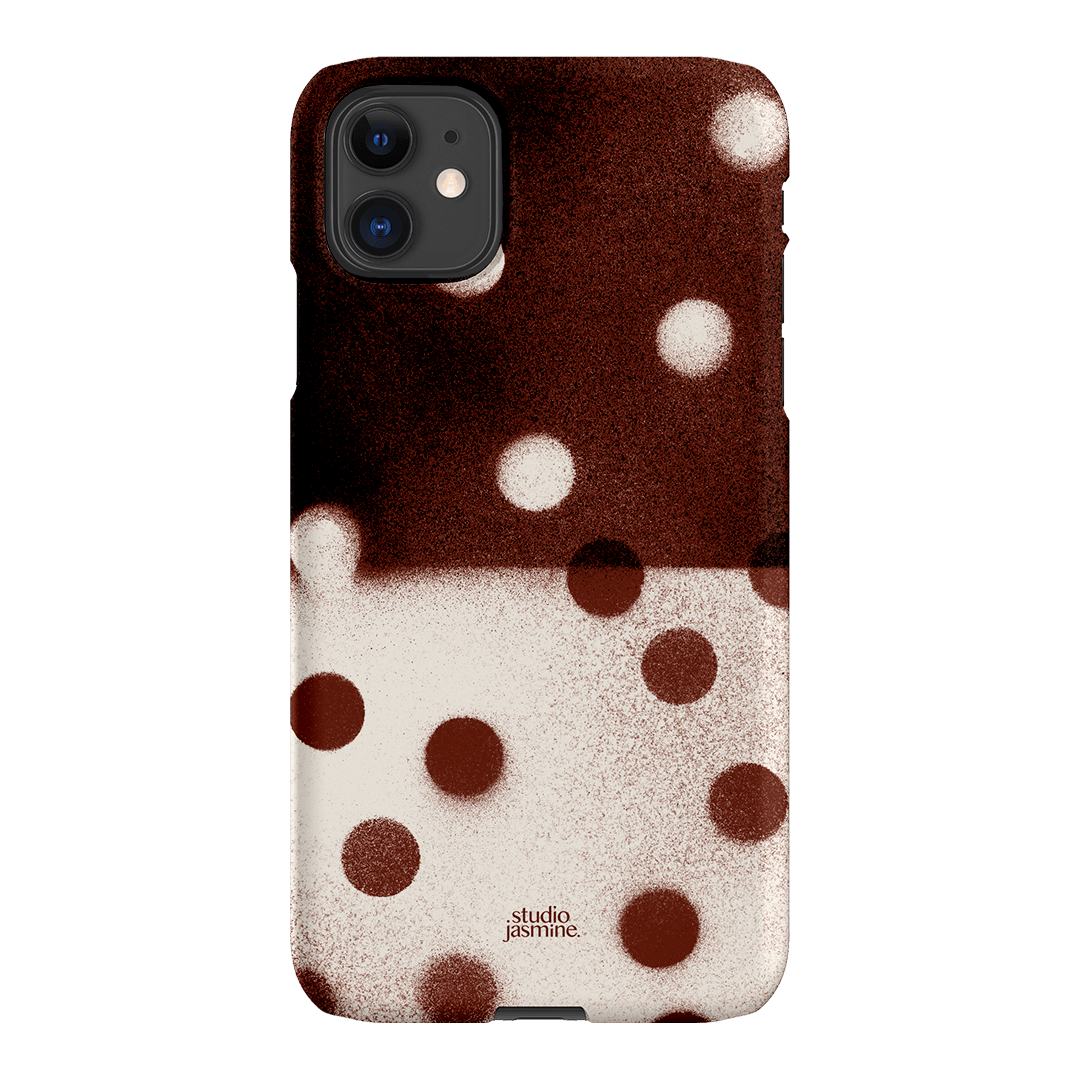 Espresso Polka Dot Printed Phone Cases iPhone 11 / Snap by Jasmine Dowling - The Dairy