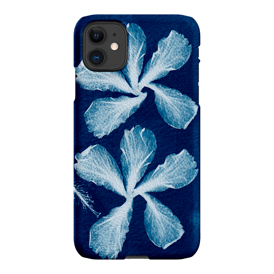 Hibiscus Cyanotype Printed Phone Cases iPhone 11 / Snap by Sally Hungerford - The Dairy