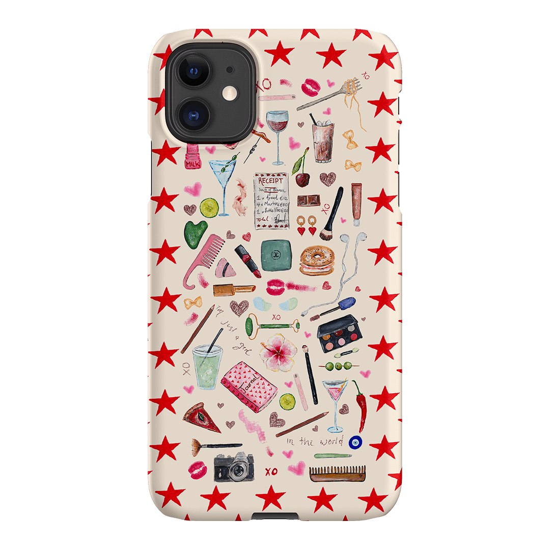 Just A Girl Printed Phone Cases iPhone 11 / Snap by BG. Studio - The Dairy