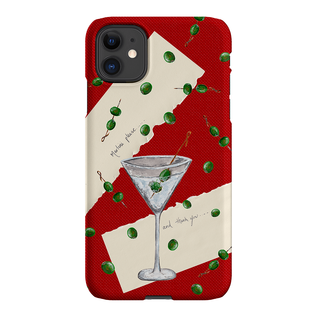 Martini Please Printed Phone Cases iPhone 11 / Snap by BG. Studio - The Dairy