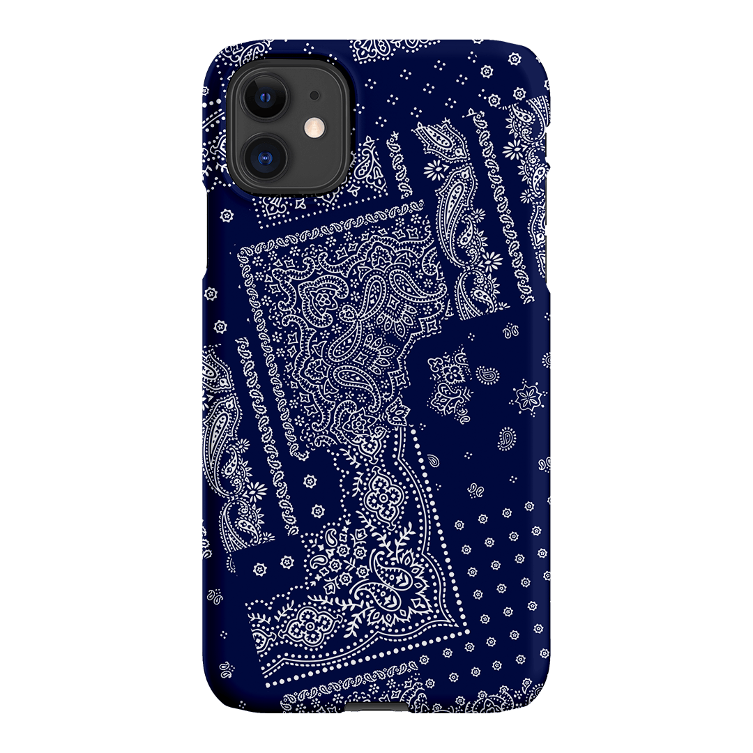 Paisley Indigo Printed Phone Cases iPhone 11 / Snap by The Dairy - The Dairy