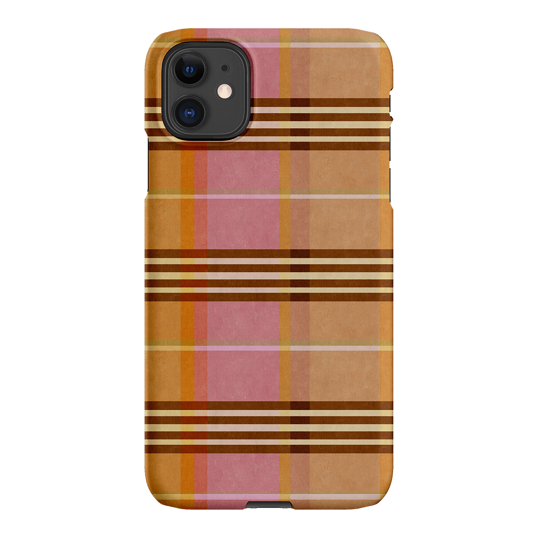 Peachy Plaid Printed Phone Cases iPhone 11 / Snap by Fenton & Fenton - The Dairy