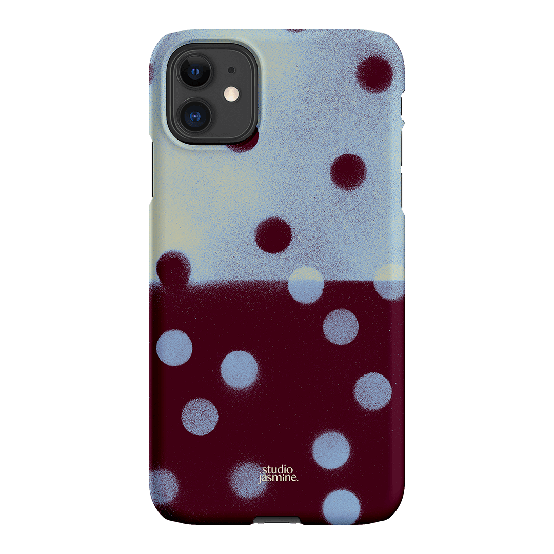 Plum Polka Dot Printed Phone Cases iPhone 11 / Snap by Jasmine Dowling - The Dairy