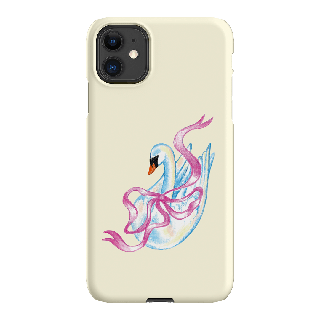 Satin Swan Printed Phone Cases iPhone 11 / Snap by Femke Studio - The Dairy