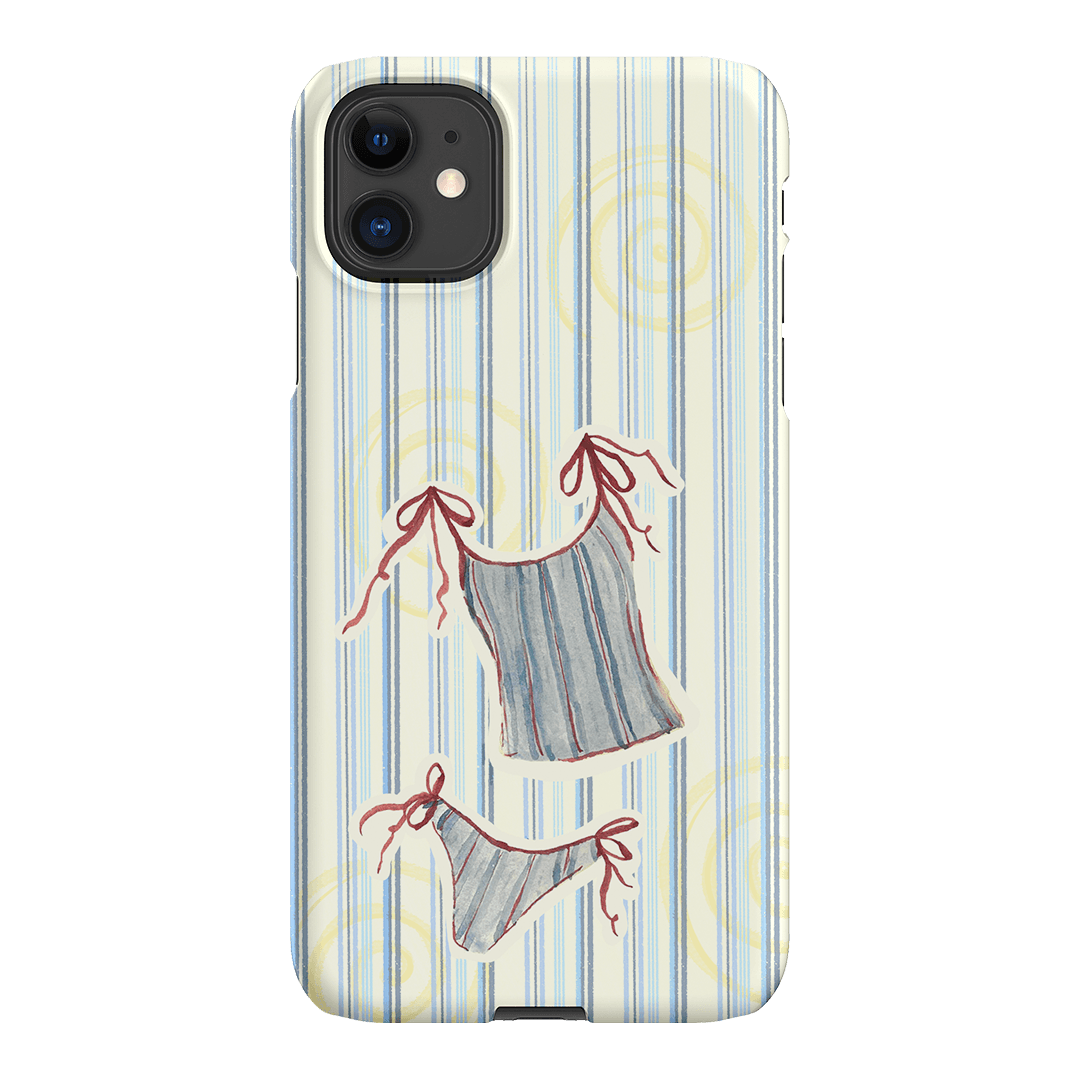 Stripe Tankini Printed Phone Cases iPhone 11 / Snap by Kayla Carr - The Dairy