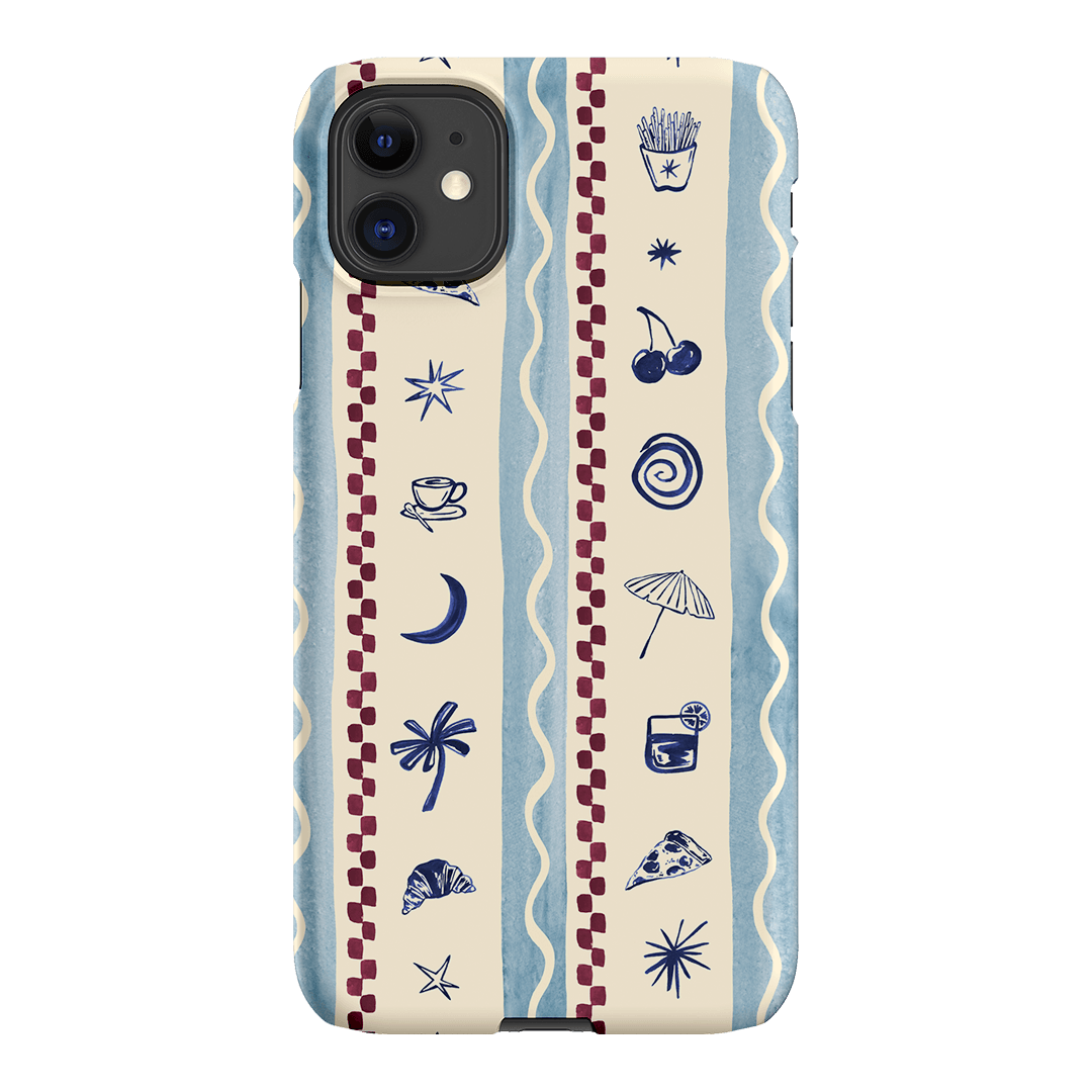 Summer Snacks Blue Printed Phone Cases iPhone 11 / Snap by Charlie Taylor - The Dairy