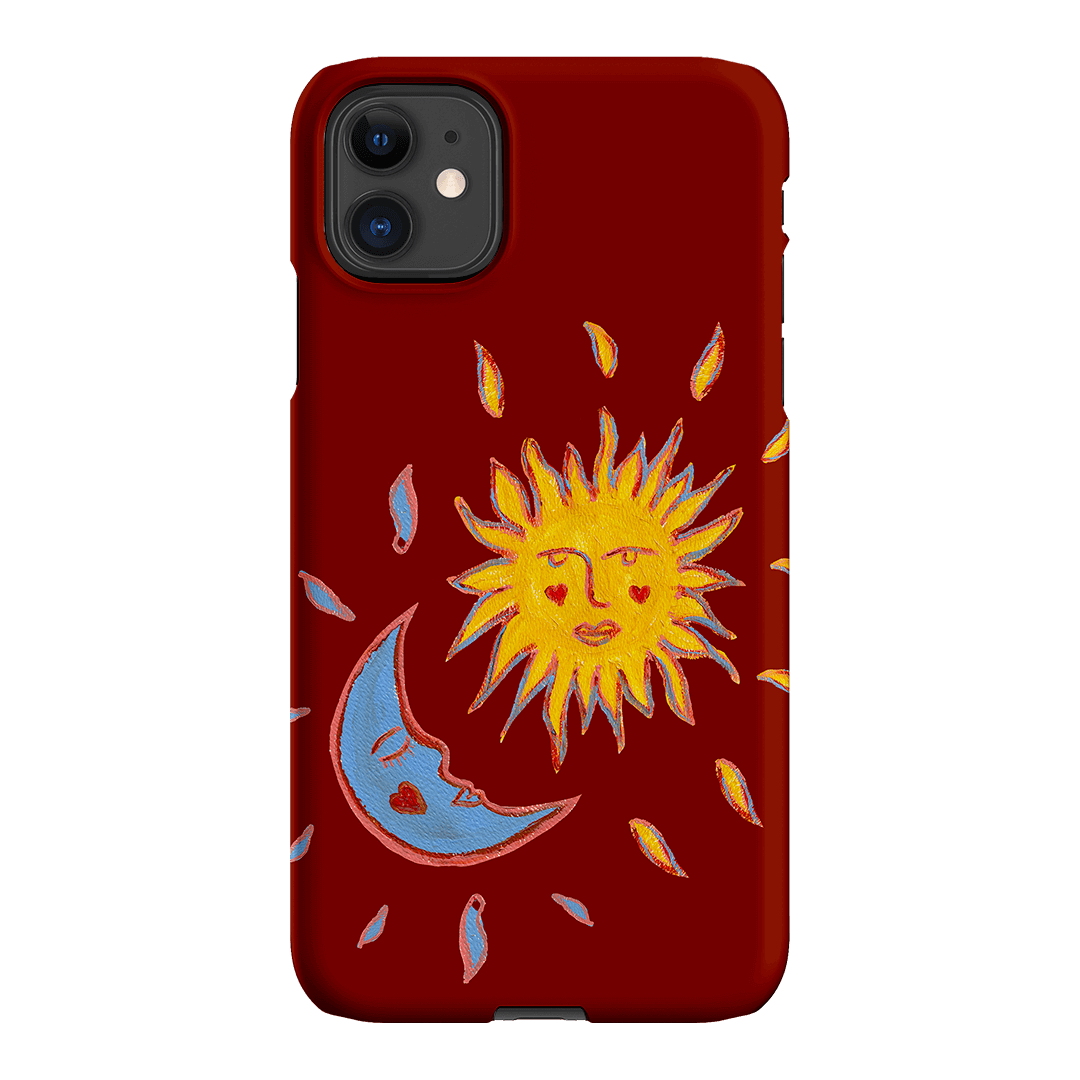 Sun & Moon Red Printed Phone Cases iPhone 11 / Snap by BG. Studio - The Dairy