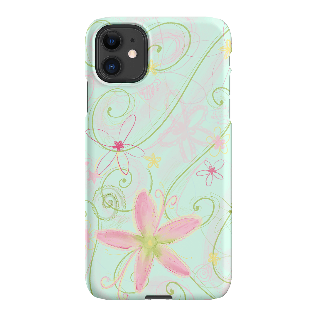 Swirl Blue Printed Phone Cases iPhone 11 / Snap by Kayla Carr - The Dairy