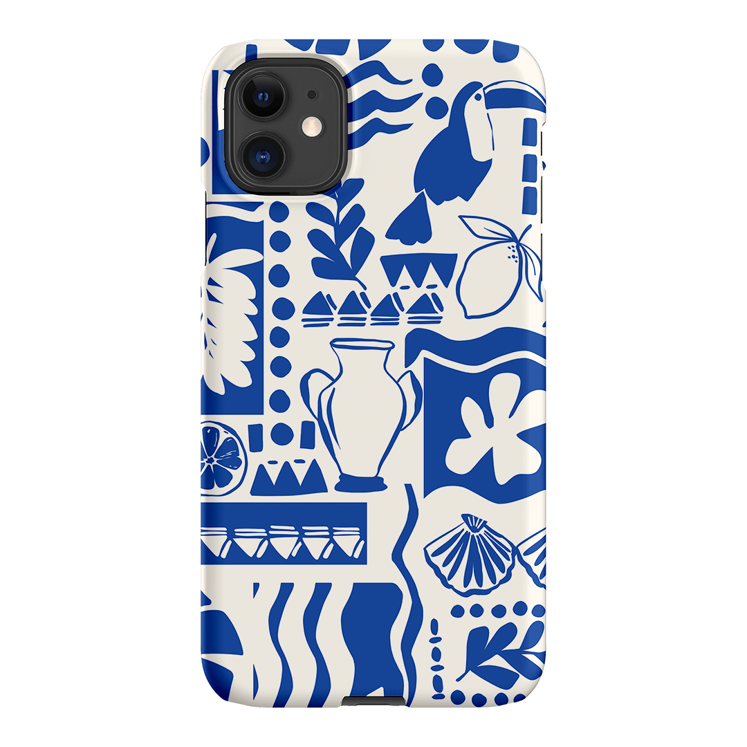 Toucan Blue Printed Phone Cases iPhone 11 / Snap by Charlie Taylor - The Dairy