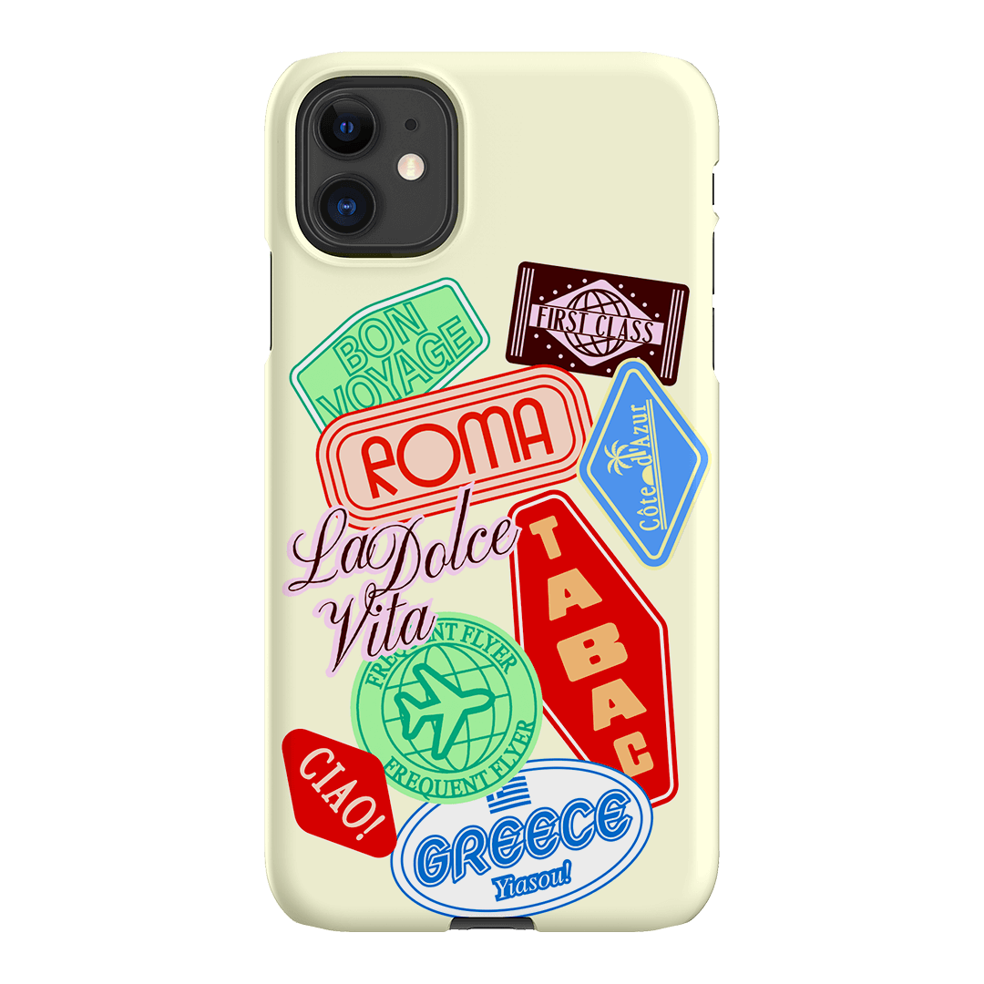 Well Travelled Printed Phone Cases iPhone 11 / Snap by The Dairy - The Dairy