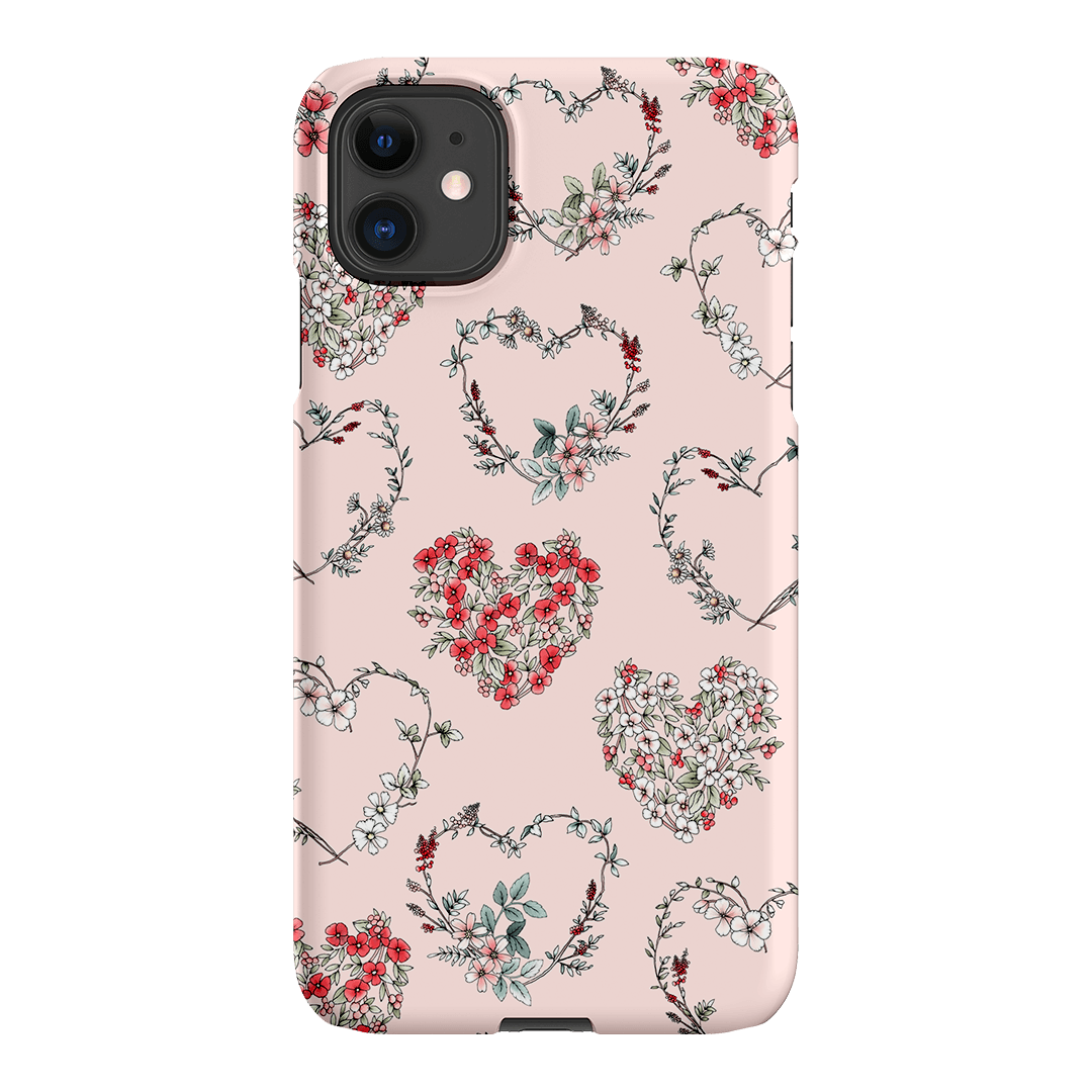 Wild Heart Wreath Printed Phone Cases iPhone 11 / Snap by Typoflora - The Dairy