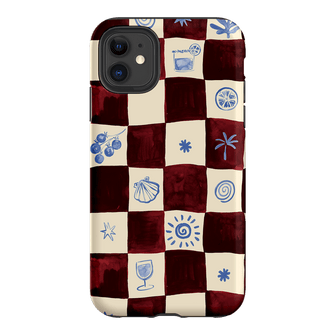 Afternoon Mezze Maroon Printed Phone Cases iPhone 11 / Armoured by Charlie Taylor - The Dairy