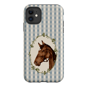 Gingham Horse Printed Phone Cases iPhone 11 / Armoured by Kasiags Art - The Dairy