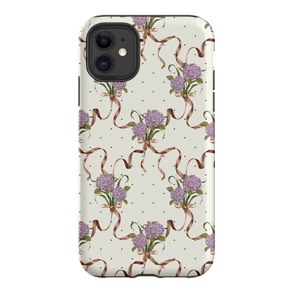 Hydrangea Ribbon Printed Phone Cases iPhone 11 / Armoured by Veronica Tucker - The Dairy