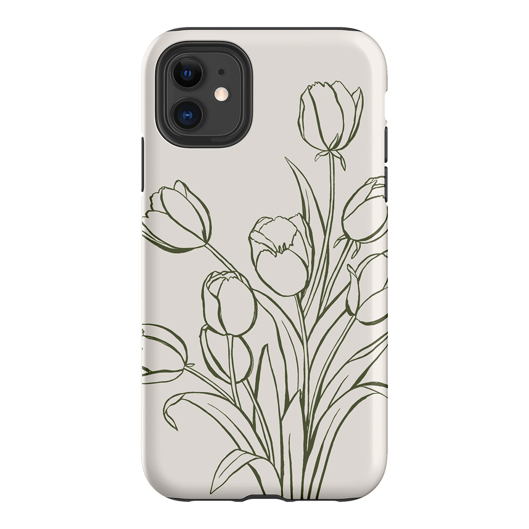 Inked Tulips Printed Phone Cases iPhone 11 / Armoured by Typoflora - The Dairy
