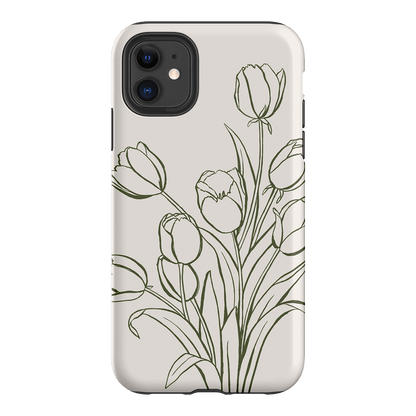 Inked Tulips Printed Phone Cases iPhone 11 / Armoured by Typoflora - The Dairy