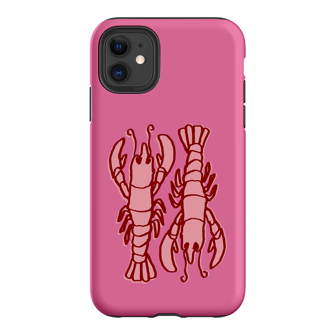 Lobster Love Pink Printed Phone Cases iPhone 11 / Armoured by The Dairy - The Dairy