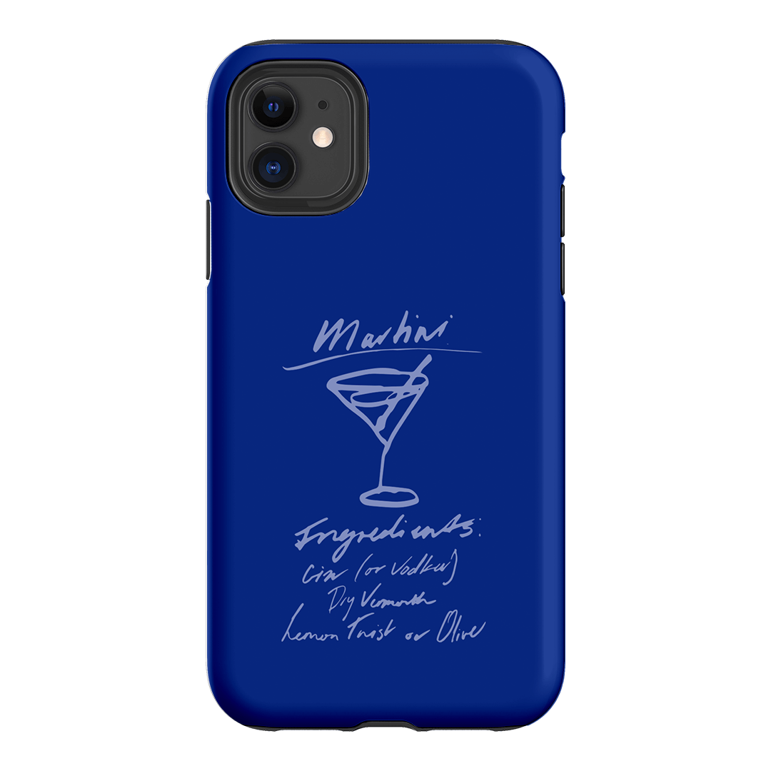 Martini Mood Blue Printed Phone Cases iPhone 11 / Armoured by The Dairy - The Dairy