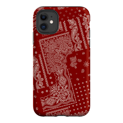 Paisley Crimson Printed Phone Cases iPhone 11 / Armoured by The Dairy - The Dairy
