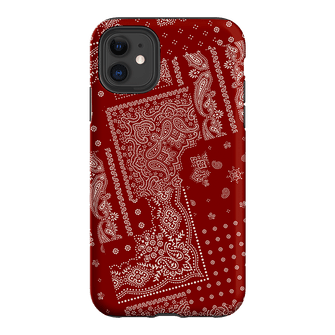 Paisley Crimson Printed Phone Cases iPhone 11 / Armoured by The Dairy - The Dairy