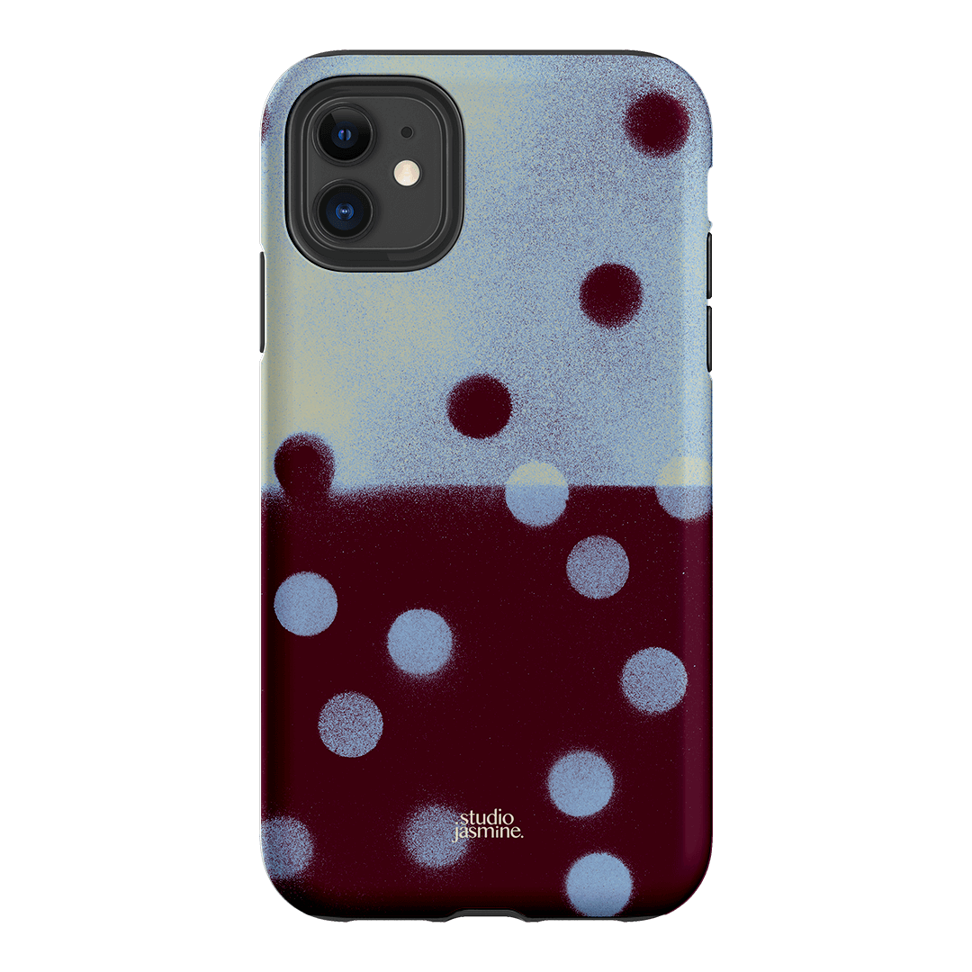 Plum Polka Dot Printed Phone Cases iPhone 11 / Armoured by Jasmine Dowling - The Dairy