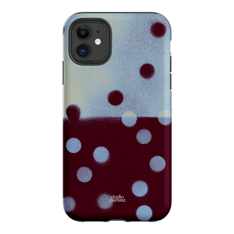 Plum Polka Dot Printed Phone Cases iPhone 11 / Armoured by Jasmine Dowling - The Dairy