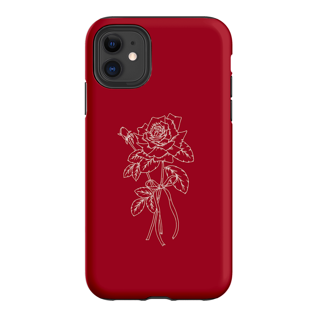 Red Rose Printed Phone Cases iPhone 11 / Armoured by Typoflora - The Dairy