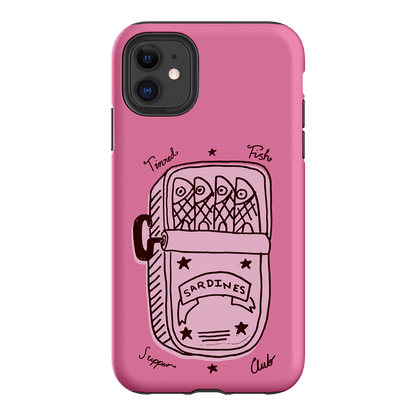 Sardine Social Pink Printed Phone Cases iPhone 11 / Armoured by The Dairy - The Dairy