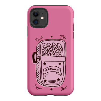 Sardine Social Pink Printed Phone Cases iPhone 11 / Armoured by The Dairy - The Dairy