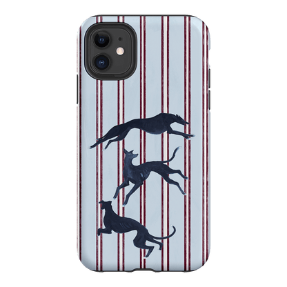Stripey Hounds Printed Phone Cases iPhone 11 / Armoured by Lisa Hu - The Dairy