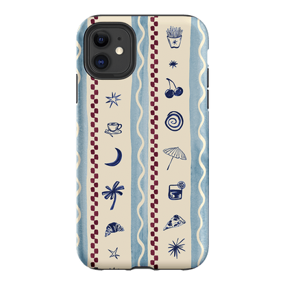 Summer Snacks Blue Printed Phone Cases iPhone 11 / Armoured by Charlie Taylor - The Dairy