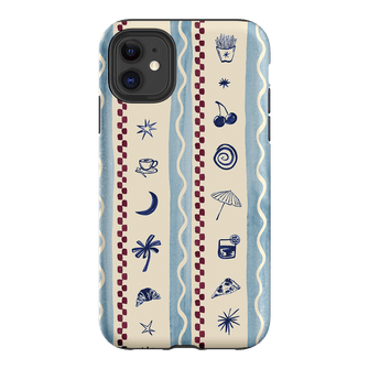 Summer Snacks Blue Printed Phone Cases iPhone 11 / Armoured by Charlie Taylor - The Dairy