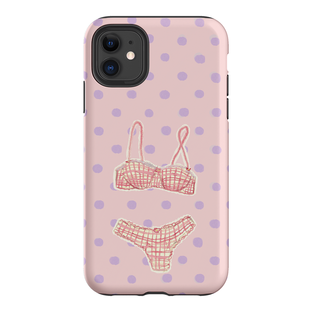 Vintage Gingham Printed Phone Cases iPhone 11 / Armoured by Kayla Carr - The Dairy