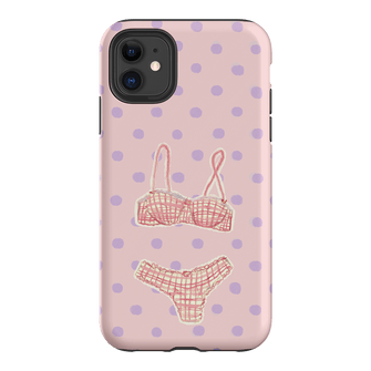 Vintage Gingham Printed Phone Cases iPhone 11 / Armoured by Kayla Carr - The Dairy