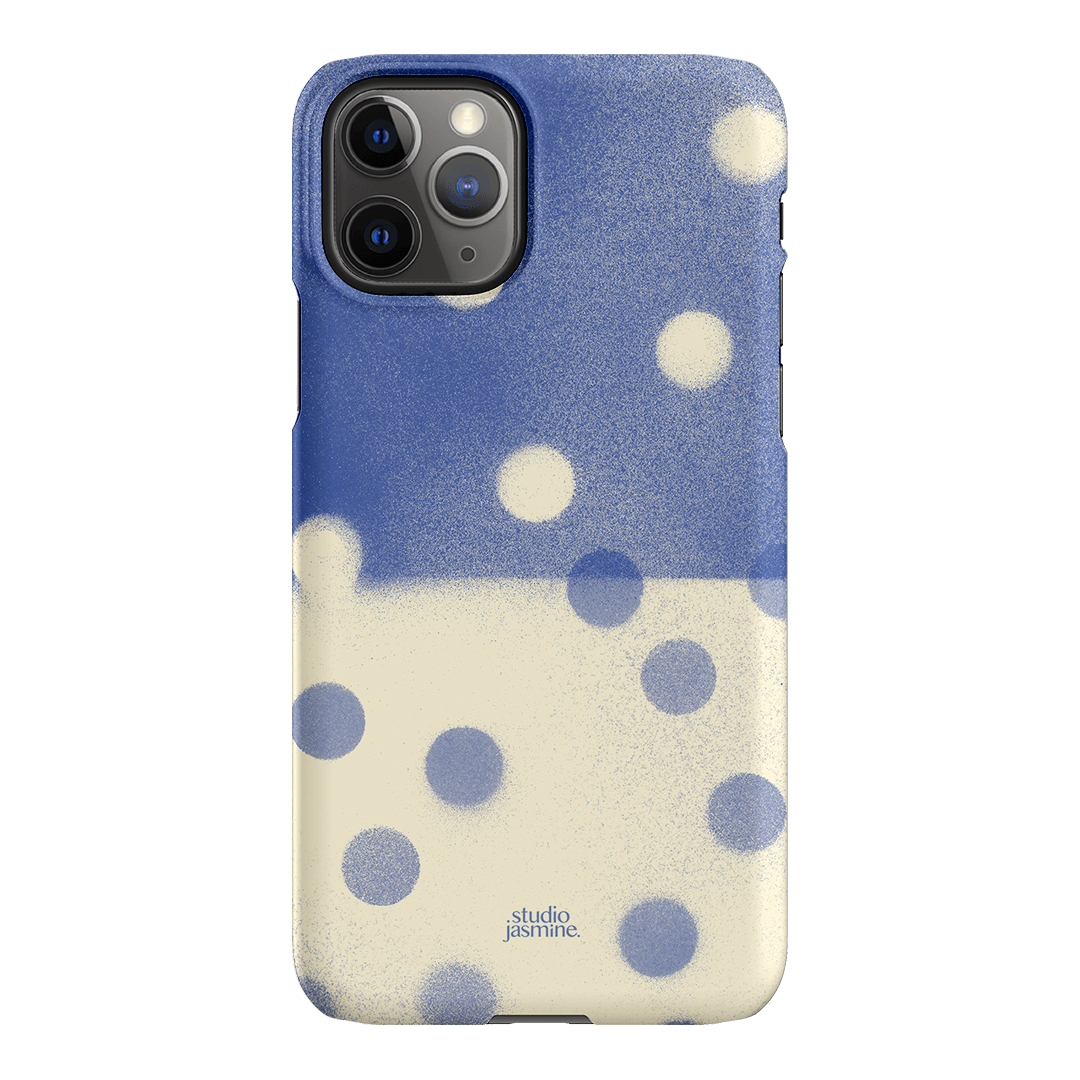 Bleu Polka Dot Printed Phone Cases iPhone 11 Pro / Snap by Jasmine Dowling - The Dairy